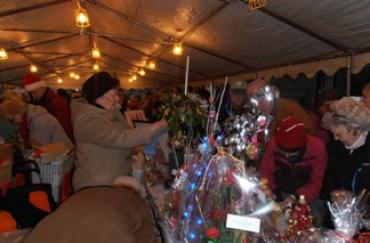 festive street market