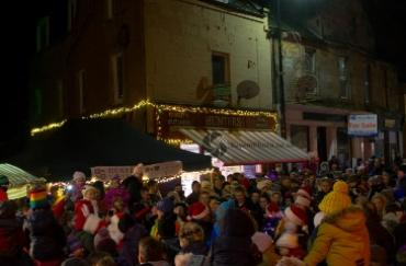 festive street market