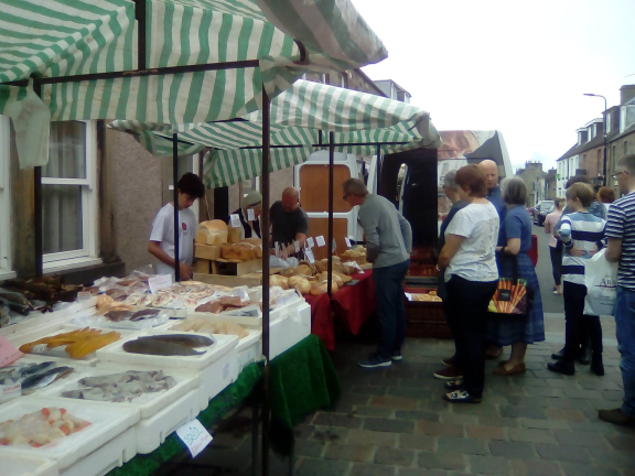 fish and bread stall